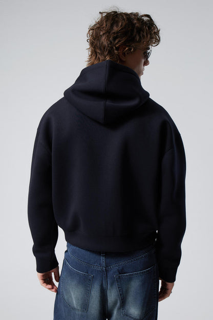 Scuba Zip Hoodie - Bleu Foncé